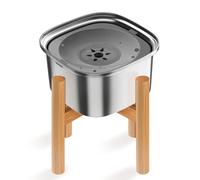 Fcuajdkq Recipiente Elevado para Agua para Perros de 3 L y 101 Oz, de Acero Inoxidable, Antiderrames, de Gran Capacidad, para Comida de Perros, de Alimentación Lenta