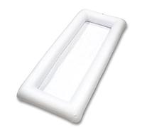 Fcuajdkq Refrigerador Inflable Mesa de Cerveza de Aire de Piscina Cubo de Hielo Bañera de Bebidas Sirve Bandeja de Bar de Ensalada para Suministros de Fiesta de Playa
