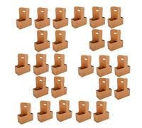 Fcuajdkq regalos de flores Kraft 25 piezas titular con asa para 2 tazas caja de embalaje floral rectangular para flores Kraft