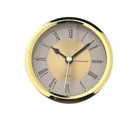 Fcuajdkq Reloj de cuarzo retro con números romanos de 89 mm, accesorios de reloj simples, reloj artesanal incrustado, ver foto