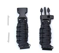 Fcuajdkq - Reloj universal aplicable a varios adaptadores con cordón de paraguas y correa tejida, accesorios de correa de 2 cm, Negro , 2 cm