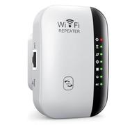 Fcuajdkq Repetidor WiFi InaláMbrico Antena Incorporada Enrutador InaláMbrico en Red Amplificador de SeñAl Potenciador de ExtensióN 300 M, Enchufe Europeo A