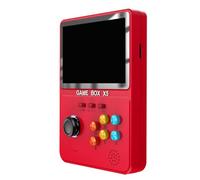 Fcuajdkq Reproductor de Juegos PortáTil X5 de 4,0 Pulgadas, 640 X 480 PíXeles, Consola de Videojuegos, Regalos para NiñOs, Rojo