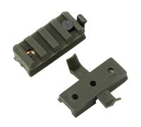 Fcuajdkq Riel de plomo de nailon, clip de linterna para , deslizador, universal, 20 mm, accesorios, clip para linterna, 1 par (B)