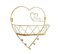 Fcuajdkq Soporte de Gancho para Colgar en la Pared, Soporte de ExhibicióN, EstéTica, DecoracióN del Hogar, Estantes de Almacenamiento de Hierro Multifuncionales en Forma de CorazóN
