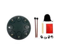 Fcuajdkq Tambor de Lengua, Tambor de Carillón de Lluvia, Tambor de Lengua de Acero Impermeable Carillón de Lluvia Exterior Musical 6 Pulgadas 8 Notas para Musicoterapia