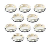 Fcuajdkq Tamborine musical de 15 cm, 10 unidades, tamborina redonda, regalo de percusión para fiestas de KTV