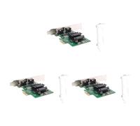 Fcuajdkq Tarjeta de red Gigabit PCIe de 2 puertos de 1000 m, adaptador Ethernet PCI Express de doble puerto con tarjeta LAN NIC 82571EB para