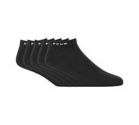 Fcuk 5pk Hombre Calcetines de Deporte Suave Casual con Comodidad Calzado Negro