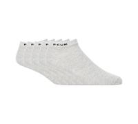 Fcuk 5pk Hombre Calcetines de Deporte Suave Casual con Cómodo Calzado Gris Claro