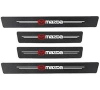 FCUKKDE 4 Piezas Pegatinas Protective Umbral Puerta de Coche para Mazda2 IV (XP21) 2022 - Hatchback, Película Protectora Estribos Fibra Carbono