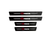 FCUKKDE 4 Piezas Pegatinas Protective Umbral Puerta de Coche paraMazda3 II (BL) 2011-2013 Sedan, Película Protectora Estribos Fibra Carbono