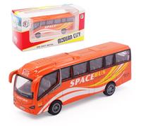 FCXVXCL Autobús Juguete,Juguetes de Vehículo de Ciudad para Niños para Tirar hacia Atrás Adecuado Juguetes Die Cast Set Regalos para Niños y Niñas Cumpleaños Rojo