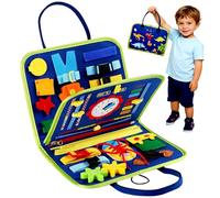 FCXVXCL Busy Board Montessori de Fieltro, Paneles Sensoriales Montessori, Juguetes Educativos Preescolares, Juguetes Educativos Motricidad para Viajar, Coches, Aviones