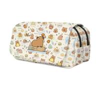 FCXVXCL Capybara Estuche de Lápices, Gran Capacidad Estuche Capibara, Cute Estuche para Lápices de Animales, Estuche Escolar, Estuche Lapices Organizador, para Niña Niños Adolescentes Estudiantes
