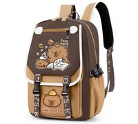 FCXVXCL Capybara Mochila Niña Niño, Mochilas Infantil para Niños Y Niñas, Bolsa para la Escuela Dibujos Animados Animales Mochila Infantil para Al aire libre para Viaje Escolar 29 * 16 * 46CM