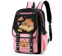 FCXVXCL Capybara Mochila Niña Niño, Mochilas para guardería Niños Y Niñas Bolsa para la Escuela Dibujos Animados Animales Mochilas Infantil Viaje Mochila para Al aire libre Primaria