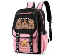 FCXVXCL Capybara Mochila Niña Niño, Mochilas para guardería Niños Y Niñas Bolsa para la Escuela Dibujos Animados Animales Mochilas Infantil Viaje Mochila para Al aire libre Primaria