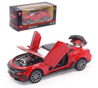 FCXVXCL Modelo de Coche Comeiro Realista Coche A Escala 1:36 Vehículos Juguete Modelo Coches Fundidos A Presión Pieza de Colección Regalos Autos para Niños y Niñas Rojo