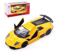 FCXVXCL Modelo de Coche Lamborghini Realista Coche A Escala 1:36 Vehículos Juguete Modelo Coches Fundidos A Presión Pieza de Colección Regalos Autos para Niños y Niñas Amarillo