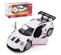 FCXVXCL Modelos de Automóviles 911 GT3 RS Realista Coche A Escala 1:36 Vehículos Juguete Modelo Plástico Pieza de Colección Regalos Autos para Niños y Niñas,Blanco