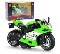 FCXVXCL Motocicleta Modelo Proporción 1: 12 Mini Motocicleta Juguete Aleación Racing Modelo Colección Artesanía Decoración De Motor Coche Juguete Regalo De Cumpleaños del Niño Verde