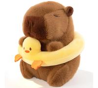 FCXVXCL Peluche de Capybara para Niñas, Figura de Peluche Muñeca Alivio del Estrés Juguete Niños Juguetes Regalo De Cumpleaños Collectible 25CM(A)