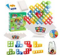 FCXVXCL Tetris Game, Juego de Apilamiento Bloques, Juguetes Apilables de Equilibrio Tower, Juegos Familiares Fiestas Viajes, Juguetes de Torre en Equipo para Adultos o Niños 5+ Nños