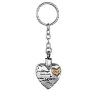 FCZDQ Your Wings were Ready but My Heart was Not - Joyería de cremación de acero inoxidable para urna de ceniza, llavero dorado para papá