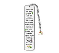 FCZIVA Marcadores de Libros Inspiradores Niños Graduación Regreso a la Escuela Regalos Mujeres Hombres Cumpleaños Marcapáginas Metal Mejores Deseos Hermanas Ánimo Amigo Hijos Recuerdos de Navidad