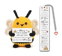 FCZIVA Nanny from Handmade Crochet Bee Birthday Presents Thank You Bookmark 2pc Set Christmas Retirement Thanksgiving Nanny Life Is Sweeter with Your Love