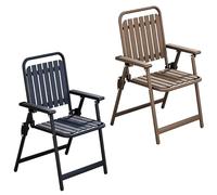 FCZVWPR 1 Unidad, Sillas Plegables For Exteriores, Sillas For Picnic, Playa Portátil, Amplia Superficie De Asiento, con Respaldo For Patios Y Balcones(Browns)