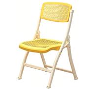 FCZVWPR Silla De Escritorio De Oficina En Casa, Silla De Comedor Portátil, Taburetes Plegables, Ahorro De Espacio, For Isla De Cocina, Recepción Corporativa, Imagen(Yellow)