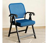 FCZVWPR Silla De Oficina De Malla, Asiento For Eventos Comerciales, Sillas Plegables, Estructura Totalmente De Acero, For Oficina, Capacitación, Hogar O Visitante(Blue)