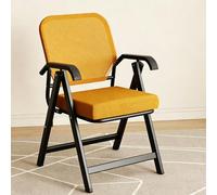 FCZVWPR Silla De Oficina De Malla, Asiento For Eventos Comerciales, Sillas Plegables, Estructura Totalmente De Acero, For Oficina, Capacitación, Hogar O Visitante(Yellow)