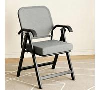 FCZVWPR Silla De Oficina De Malla, Asiento For Eventos Comerciales, Sillas Plegables, Estructura Totalmente De Acero, For Oficina, Capacitación, Hogar O Visitante(Gray)