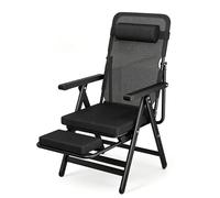FCZVWPR Silla Reclinable For Acampar, Sillón Reclinable Plegable, Cómoda Silla For Computadora En Casa, Doble Propósito For Trabajos De Oficina Y Siestas(Standard)