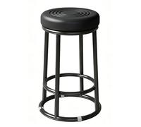 FCZVWPR Sillas con Taburete De Altura, Taburetes De Barra De Metal, Cómoda Silla For Eventos, Fácil Montaje, For Laboratorio De Tatuajes, Masajes, Salón, SPA, Dibujo(Black,48cm/19in)