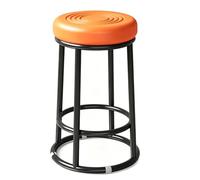 FCZVWPR Sillas con Taburete De Altura, Taburetes De Barra De Metal, Cómoda Silla For Eventos, Fácil Montaje, For Laboratorio De Tatuajes, Masajes, Salón, SPA, Dibujo(Orange,63cm/25in)