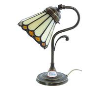 fd-bolletta arredamento e illuminazione Lamparas de mesa, lampara de mesa noche, escritorio, lampara pantalla tiffany lmi3 Medidas: altura 29cm, Ø pantalla 13cm, Ø base 11,5cm