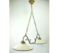 fd-bolletta arredamento e illuminazione Lamparas de techo vintage, candelabros, candelabro vintage, techo, pantalla lampara blanca l2r2011 Medidas: altura 86cm, Ø pantalla 29cm