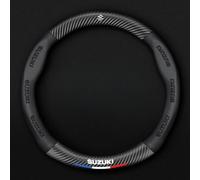 FDAFZCIOK Funda Volante Coche para Suzuki Vitara (LY AB Bj.2015), de PU Antideslizante Transpirable elástica Profesional para decoración de Interiores,Black