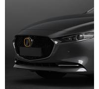 FDAIUN Para Mazda 3 19-25 8,5 mil TPU PPF precortado autoadhesivo logotipo decoración pegatina marco emblema negro 1 pieza