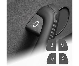 FDAIUN Para Tesla Model 3 Highland 2024 Alcantarn Auto Reposabrazos Interruptor de Ventana Botón Revestimiento Pegatinas Accesorios Decorativos 4 Piezas