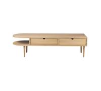 FDB Møbler Banco F24 Radius Oak nature lacquered 45x145 cm