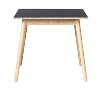 FDB Møbler Mesa de comedor C35A 82x82 cm Dark grey-oak nature lacquered