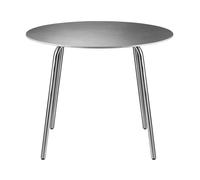FDB Møbler Mesa de jardín M21 Teglgård Ø90 cm Stone-stainless steel