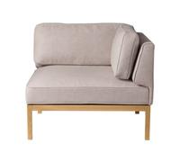 FDB Møbler Módulo de sofá L37 7-9-13 esquina derecha 90 cm Piedra-roble lacado