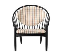 FDB Møbler Silla J166 Jørna Oak black painted-red diced