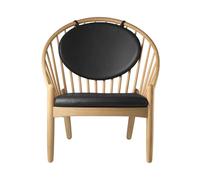 FDB Møbler Silla J166 Jørna Oak nature lacquered-black leather